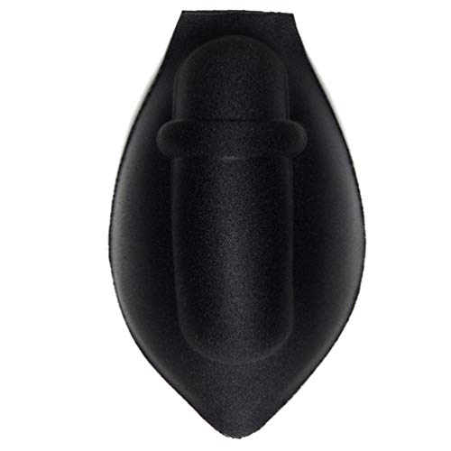 BESTOYARD Men Penis Bulge Sponge Cup Swimming Trunks Enhancer Cups Underwear Swimming Penis Sponge Pad 14X7CM Black