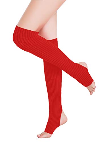 Image of v28 Women's Neon Knit Leg Warmer for 80s Party Dance Sports Yoga