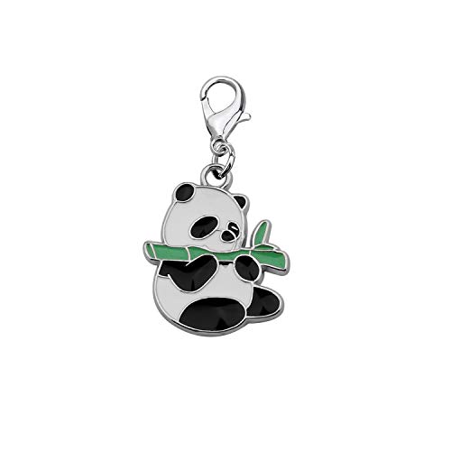 AKTAP Panda Gift Panda Zipper Pull Charm with Lobster Clasp Cute Animal Ornaments Panda Lover Gift Panda Jewelry For BFF Friends Animal Lovers (Panda Zipper)