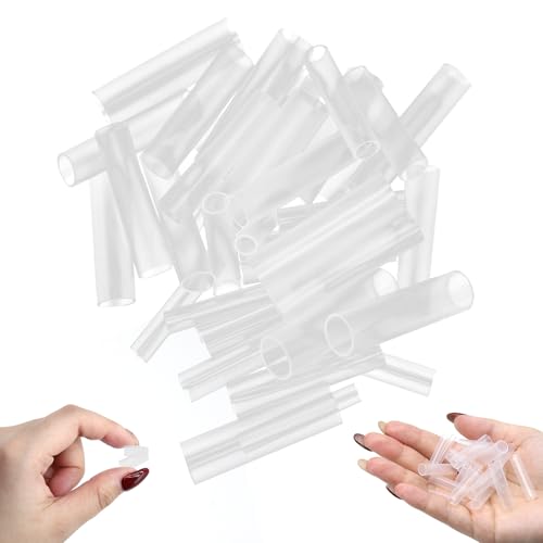 CYUXING 100Pcs Silicone Grafting Sleeves for Fruit Trees 3-7.5mm Plants Tree Tubes Grafting Tape Tools Kit Protective Wrapping Sleeve Promote the Healing of Fruit Tree Wounds for Plant Grafting