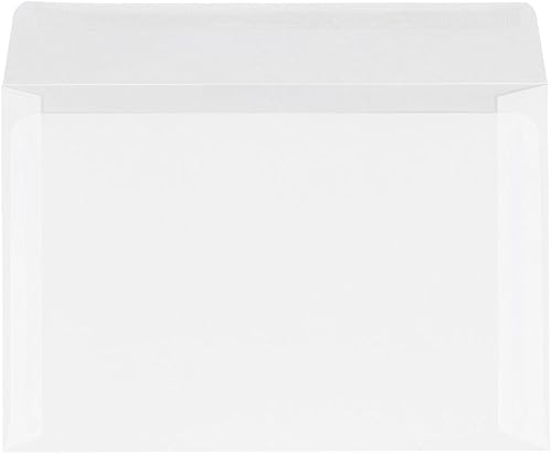 Miniatura 2 de LUXPaper Sobres para folletos de 6 x 9  Transparente translúcido  Texto de 30 libras  50 unidades