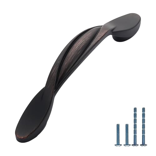 Image of Asidrama 20 Pack 3 Inch(76mm) Oil Rubbed Bronze Cabinet Pulls Heavy-Duty Solid Kitchen Cabinet Handles Oil Rubbed Drawer Hardware for Bathrooms Cupboard