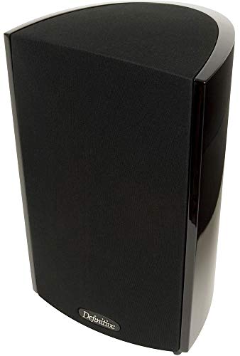 Definitive Technology ProMonitor 1000-2-Way Satellite or Bookshelf Speaker for Home Theater System | Dolby Surround Sound, Powerful Bass, on Par with Any Large Speaker (Single, Black) (Renewed)