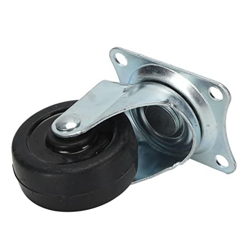 Rodízio de borracha giratória, 4 peças de rodízios giratórios resistentes ao desgaste de 5 cm para e