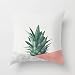 PPMP Housse de Coussin Rose Ananas marbre Fleur Housse de Coussin pour la Maison canapé Chaise taie d'oreiller décorative A6 45x45cm
