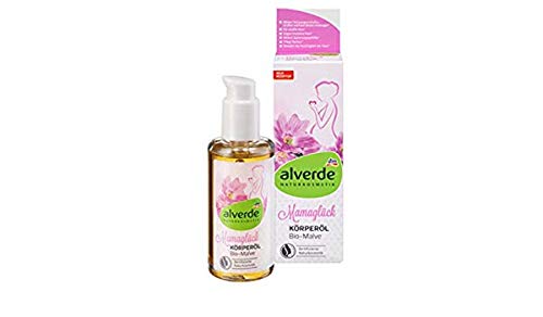 Alverde Mama luck body oil mallow, 100 ml (pack of 2) - German product