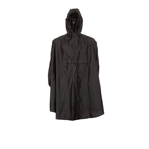 Snugpak Patrol Poncho, Waterproof, Lightweight, Suitable for Hiking, Camping, and Hunting, Black - One Size