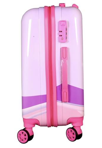 Image of ADSON Abs Kids Trolley 360 Rotating Luggage 360 Degree Wheels Non-Breakable 20 Inch Kids Hardsided Suitcase with 4 Wheels, 360 Degree Wheel Travel Trolley Bag (Purple Space Astronaut)