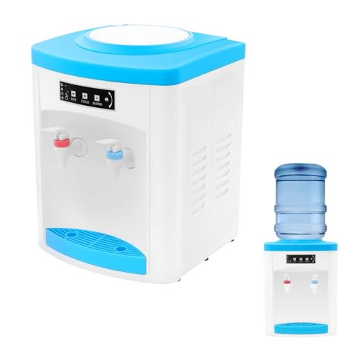 Image of 1.1-4.9 Gal Top Loading Water Dispenser, Hot /Cold /Warm Hot and Cold Mini Water Dispenser, Countertop Electric Hot Water Dispenser Water Cooler for Home, Office, Dorm Bedside Use(46.4F - 194F)