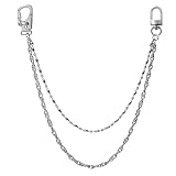 Ahiller メンズ用 パンクポケットチェーン ヒップホップ ダブルレイヤー ジーンズチェーン ゴスアクセサリー (Style 1)