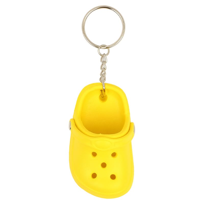 Mini Charming Cute Shoe Keychain for Women Car Keychain Creative Birthday Gift-yellow