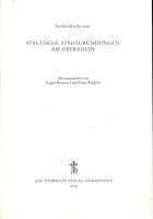 Staufische Stadtgrundungen Am Oberrhein 3799578153 Book Cover