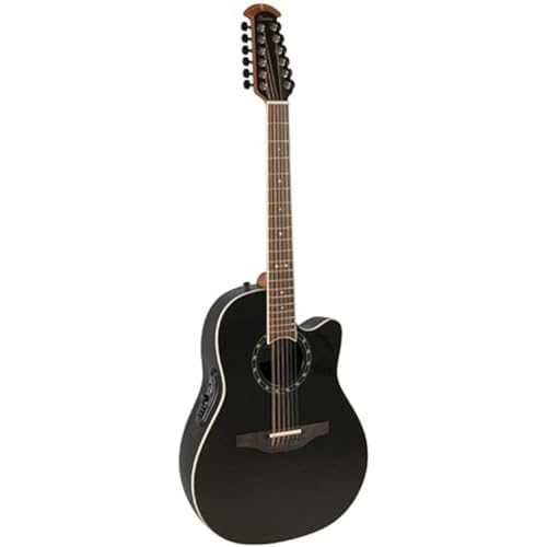 Ovation Pro Series Standard Balladeer 2751AX-5 12-String A/E Guitar - Black
