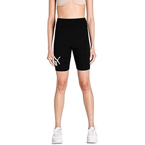 PUMA Women's Logo Short Tights, Black Cover