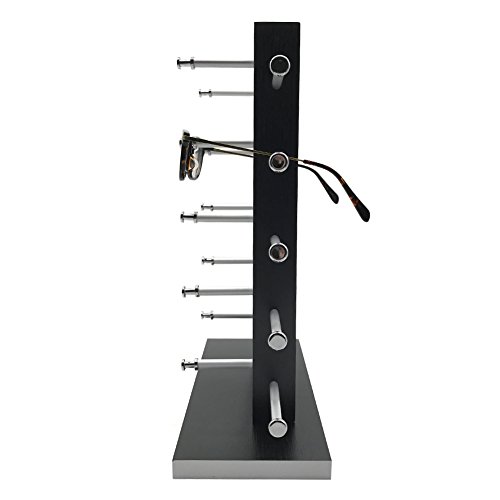 General Wood Sunglass Glass Rack Frame Glasses Display Stand Holder Organizer Black #TOP3