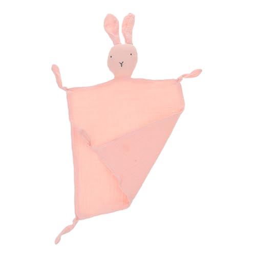 SOPOTUTU 純綿製ベビー用安?巾 うさぎデザイン 新生児 幼児向け 抱き枕 おしゃぶり効果付き の緊張緩和と快眠サポート 吸湿性と洗濯機対応
