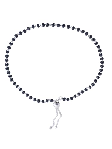 KICKY & PERKY 925 Sterling Silver Black Beads Anklet | Black Onyx Beads | Gift For Women and Girls | With Certificate of Authenticity | 6 Months Warranty (B0CJ9DRMMS) Amazon Price History, Amazon Price Tracker