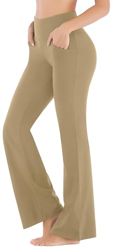 Image of Ewedoos Yoga Pants Women Flare Leggings for Women with Pocket Work Pants
