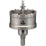 【Ampliamente Utilizado】 El sierra de corona HSS puede cortar agujeros redondos en acero inoxidable, acero dulce, hierro, placa de aluminio, placa de aleación, placa de plástico, cobre, latón, etc.