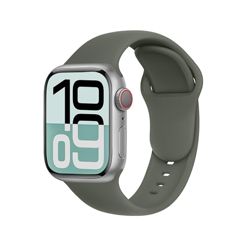 Correa para Apple Watch Ultra 2 y Series 11 de estilo original verde militar de ajuste seguro