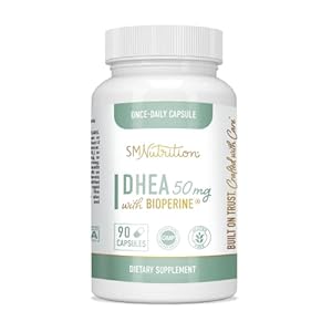 DHEA 50 mg | Support Hormone Balance, Energy | 3-Month Supply | Supplement for Women and Men | Gluten-Free, Vegetarian…