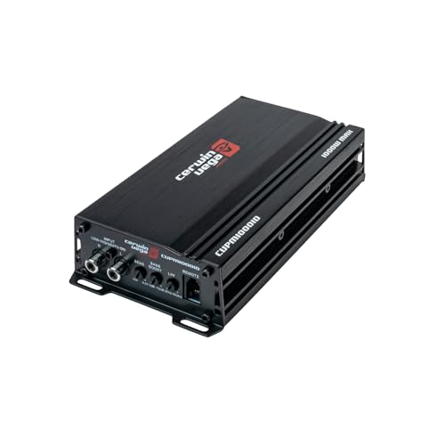 Cerwin Vega CVPM1000.1D Mini-Series Mono Block Class-D Car Amplifier – 500W RMS, Vega Bass Boost, High-Efficiency, Compact Size