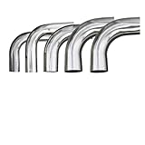 Stainless Steel Elbow Stainless Steel Elbow 90 Degree Mandrel Bend 90 ° Tube Polished Pipe DIY For Construction Tools Accessories(38mm)