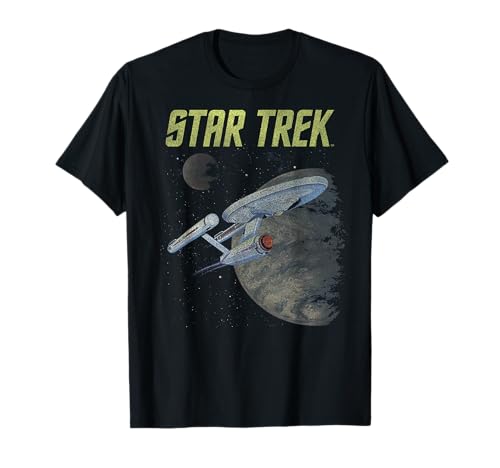 Star Trek: The Original Series Vintage Enterprise Poster T-Shirt