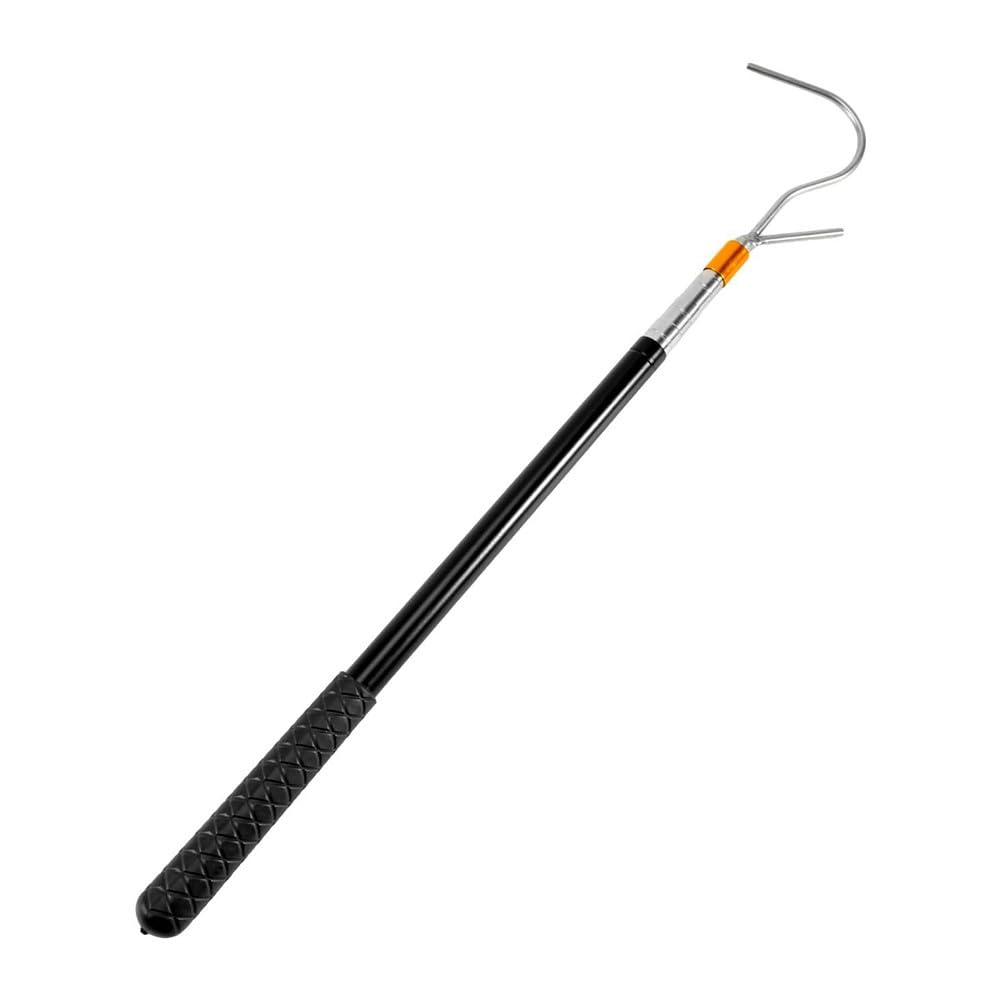 Asta apritetto retrattile 53,5-160 cm, regolabile in acciaio inox, strumento di apertura con gancio per camper, roulotte, lucernari di casa