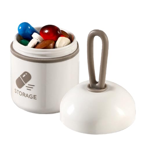 Organizador de píldoras de viaje - Organizador de medicamentos portátiles | Caja de medicina semanal con compartimentos, contenedor de píldoras para suplementos, aceite de hígado de bacalao para