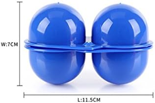 2 Grids Portable Egg Carrier Holder,RoseFlower® Shockproof Folding Plastic Egg Storage Tray Box Container for Outdoor Camping Hiking Picnic BBQ Barbecue Tourism -1Pcs, Blue