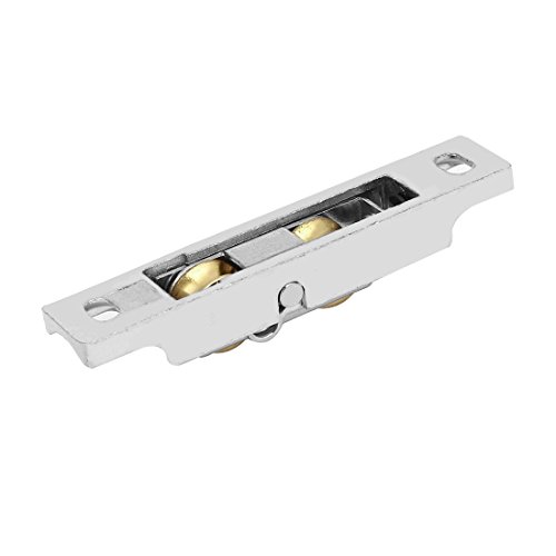 sourcing map 4Stk 86mm Lang 14,5mm Dia Doppelrollen Gleiten Fensterrollen Riemenscheibe DE de