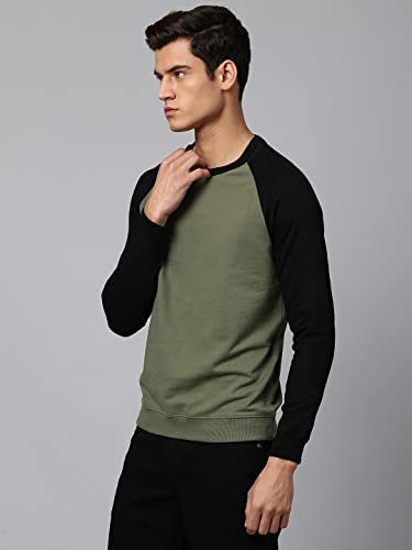 Image of Dennis Lingo Men's Cotton Blend Full Sleeves Color Block Hooded Sweatshirt - Regular-Fit and Lightweight, Casual Winter wear for Men