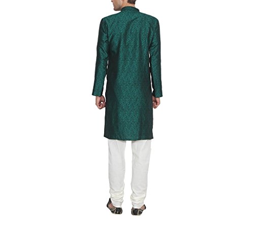 Pijama Kurta de seda floral para hombre conjunto de gala para bodas de verano y eventos de etiqueta 4