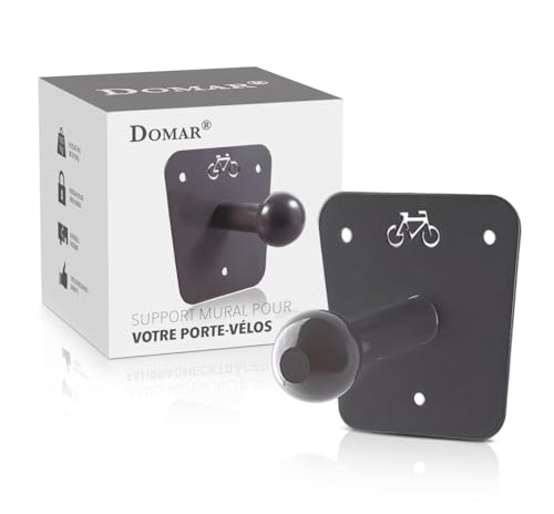 Domar - Support Mural pour Porte Velo attelage, vis incluses - adapté à la attelages de Thule et Uebler et Bien d'autres. Adaptateur Cadre de vélo pour...