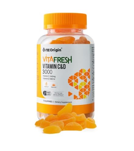 NZ Health Food 韓国 ビタミン グミ エンジェットオリジン ビタフレッシュビタミン C&D 3000 3000mg x 70組