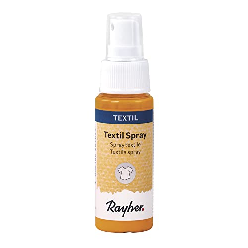 Rayher 35027162 - Spray textil (50 ml), color amarillo dorado