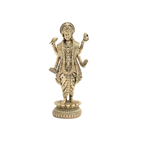 Estatua de Bronce Dhanvantri 13 cm