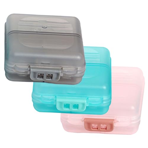 FRCOLOR 3個入り ボックス ピルボックス シール stickers ミニピルオーガナイザー ポケットケース Mini Pill Case アケース 場合 旅行 家庭用ケース pp