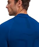 FALKE Mężczyźni Warstwa podstawowa (góra) Warm Turtleneck M L/s Ts materiał funkcyjny szybkoschnące chłodzące 1 Sztuka, Niebieski Yve 6714, L