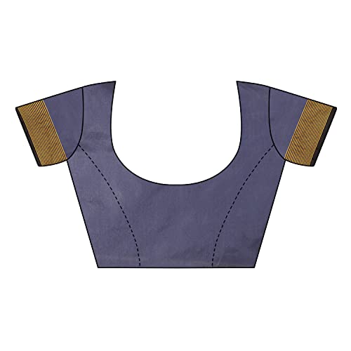 Image of VJ Fashion Women Cotton Silk Saree With Blouse Piece freesize