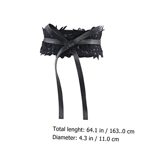 Lace Wide Waist Belt for Women Elegant High Waist Dress Accessory Durable Lightweight Design for Fashionable Outfits Giving for Dress2