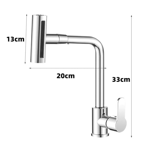 Robinet cascade anti-éclaboussures mitigeur cuisine inox évier fonctionnel - 8