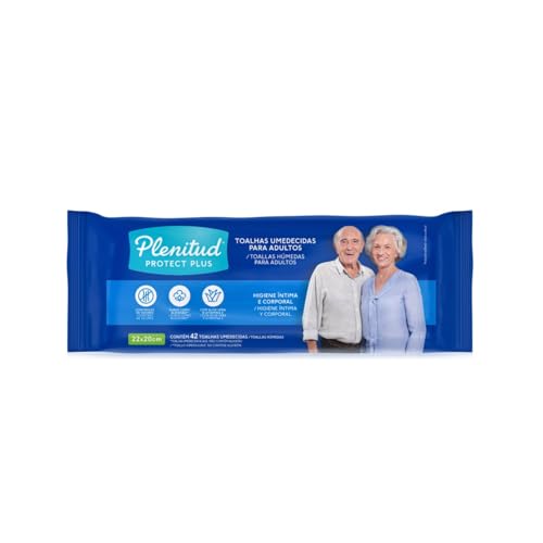 Plenitud Toalha Umedecida, 42 toalhas, azul