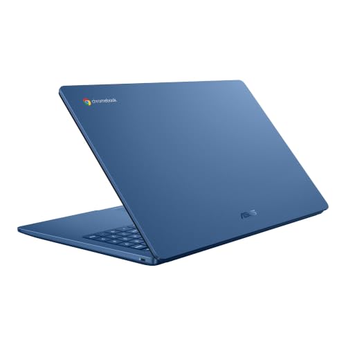 Image of ASUS Chromebook CX15 Laptop, 15.6 inch (1920 x 1080) FHD Display, Intel N50 Processor, 4GB LPDDR5 RAM, 128GB eMMC Storage, ChromeOS, Wi-Fi 6, Bluetooth, Forging Blue, TWE 64GB Micro SD Card