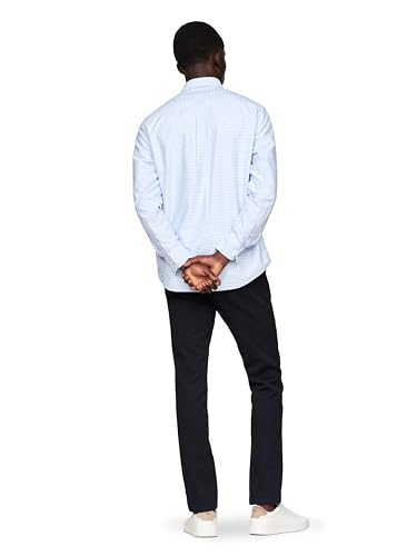 Image of Tommy Hilfiger Men's Long Sleeve Oxford Shirts in Regular Fit, Men's Button Down Shirts, Also Available in Big and Tall