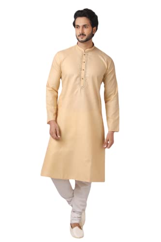 Men's Indian Tunic Kurta Pyjama Set Wedding Party Wear Ethnic Festive Season Dress Suit