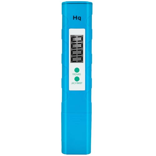 Digital PH Meter, Portable Water PH Meter 0.01 PH High-Precision Water Quality Tester with ATC, Measurement Range 0-14 PH, Suitable for Hydroponics, Aquarium, Drink Water and Swimming Pool