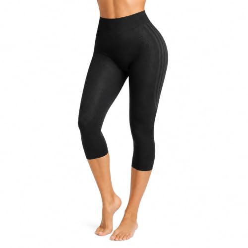 Leggings capri push-up de cintura alta m l s fabricados en italia
