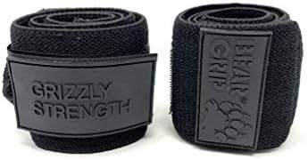BEAR GRIP - Premium Heavy Duty 24" Weight Lifting Wrist Wraps, Bodybuilding, Crossfit, Powerlifting, StrongMan